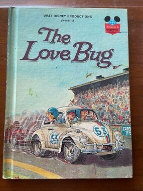 Vintage Walt Disney 70s 1970s Herbie the Love Bug Volkswagen Beetle Bug car hc